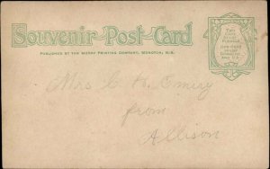 Moncton New Brunswick Beach Vintage Postcard