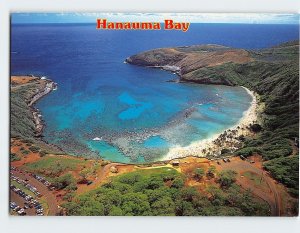 Postcard Aerial View of Hanauma Bay Hawaii USA