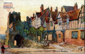 Tucks 7731 Shakespeare's Country Leicester Hospital Warwick Vintage Postcard D28