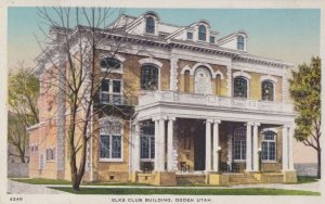 Elks Club Building Ogden Utah American Old Postcard