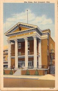 East Liverpool Ohio Elks Home Street View Antique Postcard K52152