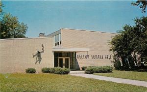 Lindsborg Kansas~Bethany College~Nelson Science Hall~1950s Postcard