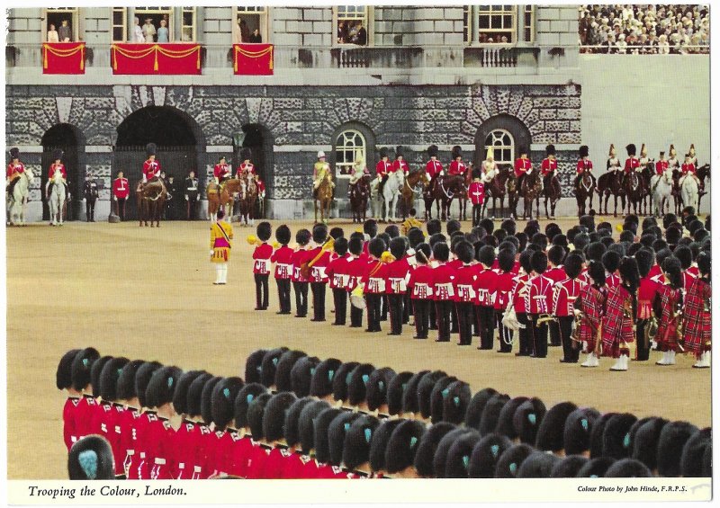 Trooping the Color by Foot Guards on the Queen's Birthday London England