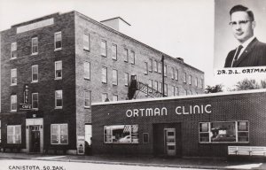 South Dakota Canistota Ortman Clinic and Dr D L Ortman Real Photo