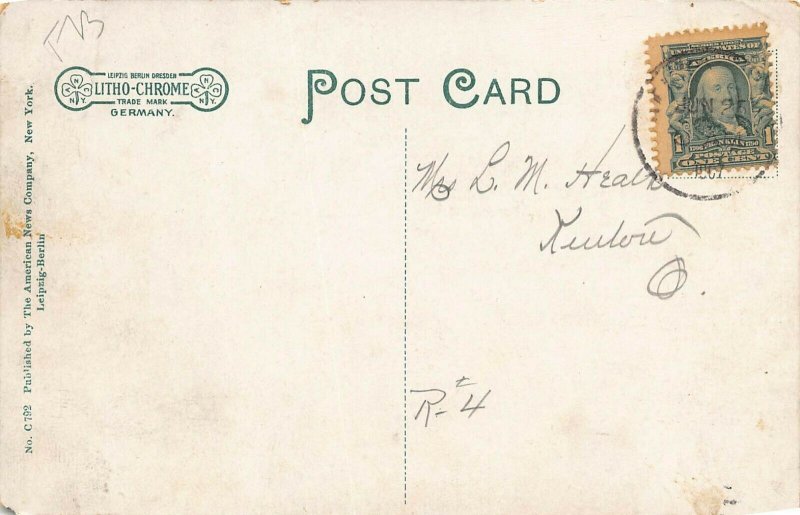 LPS89 KENTON Ohio Hardin County Armory Postcard