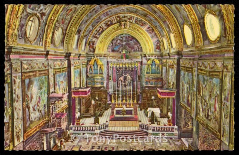 MALTA - Interior of St. John's Co-Cathedral - Valleta