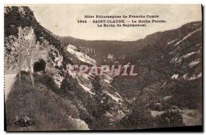 Postcard Old Scenic Sites Franche Comte Saint Claude The breakthrough rock Ra...