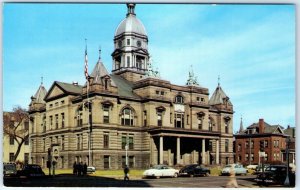 c1950s Waterloo, IA Old Black Hawk County Courthouse Photo Chrome Postcard A62