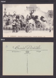 FRANCE, Postcard, Bordeaux, Girondins' Memorial
