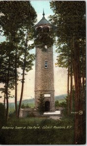 Postcard TOWER SCENE Catskill Mountains New York NY AI6185