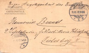 Germany 1902 Baden-Baden Schlossgarten Terrasse Dagobertsthurm postcard