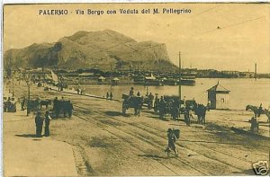 PA085 vintage postcard: PALERMO City - Sicily - Via BORGO-