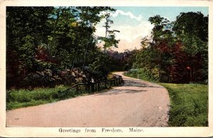 Maine Greetings From Freedom 1917