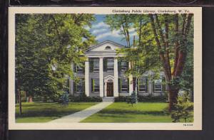 Clarksburg Public Library,Clarksburg,WV Postcard 