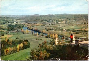 Postcard France Nouvelle-Aquitaine - Panoramic view of Domme