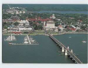 Postcard Aerial View Of The Oldest City, St. Augustine, Florida