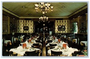 c1960 Interior View Dining Alps Restaurant Jersey City New Jersey NJ Postcard 