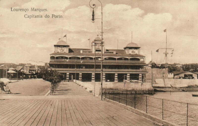 PC CPA MOZAMBIQUE LOURENCO MARQUES CAPITANIA DO PORTO Vintage Postcard (b24882)