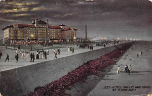 Hotel Galvez and beach by moonlight R.P.O., Rail Post Offices PU 1913 