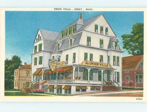 Unused Linen UNION VILLA MOTEL Onset Massachusetts MA Q6922