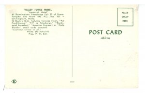 PA - Downingtown/Exton. Valley Forge Motel ca 1958