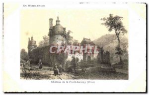 Postcard Old Chateau of auvray drill (Orne)