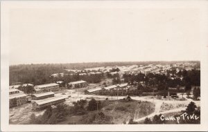 Camp Pike near Little Rock Arkansas AR Birdseye Unused RPPC Postcard H53