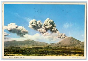 1971 View of Mount Ngauruhoe New Zealand Vintage Posted Par Avion Postcard
