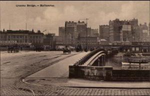 Queens Bridge Melbourne Australia c1910 Postcard