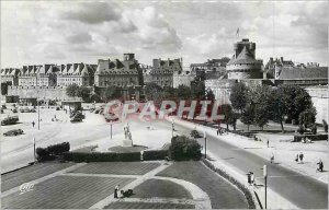 Postcard Old Saint Malo Cite Corsaire Le Chateau and new constructions