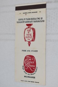 The Crown Room Pfister Tower Milwaukee WI 30 Strike Matchbook Cover