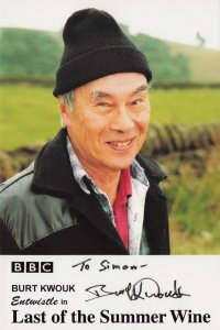 Burt Kwouk Last Of The Summer Wine BBC Hand Signed Cast Card Photo
