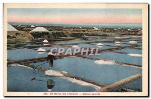 Postcard Old Salt Marshes Folklore Along the & # 39ocean