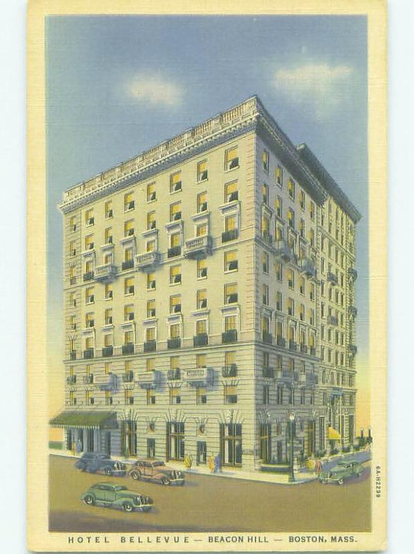 Unused Linen BELLEVUE HOTEL Boston Massachusetts MA hr8363