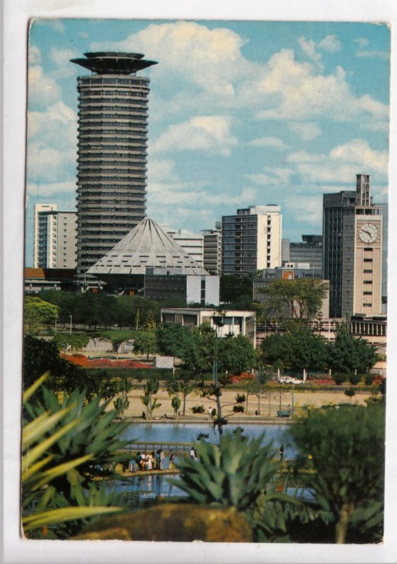 Kenya, Nairobi, City Center, View from Uhuru Park, used Postcard