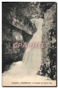 Old Postcard Dauphine Sassenage the Cascade Blue Chasm