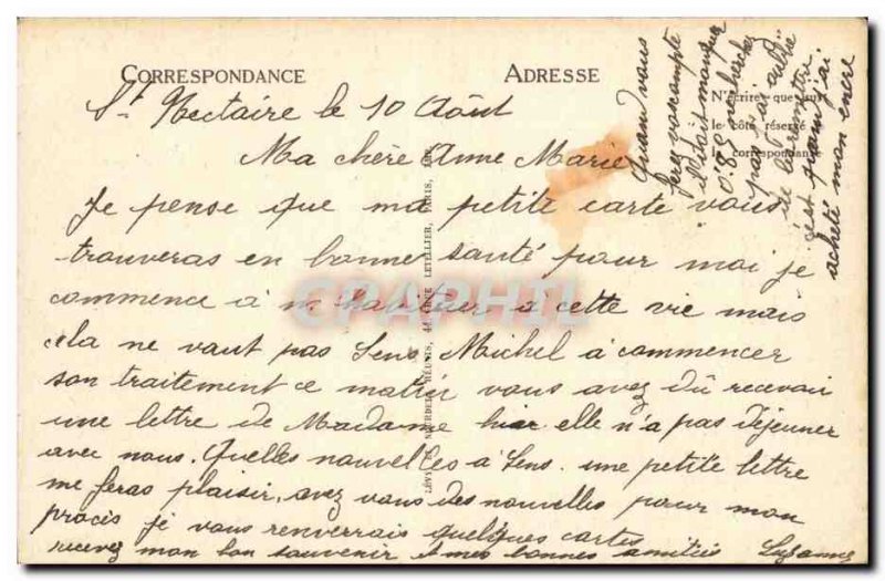 Saint Nectaire down Old Postcard General view