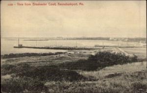 Kennebunkport ME From Breakwater Court c1910 Postcard