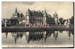 Old Postcard Chateau de Chantilly The Facade North East