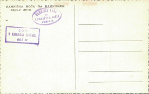 Slovakia Kamniška koča na Kamniškem sedlu Kamniška Bistrica Vintage RPPC 08.15