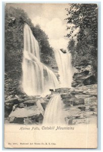 c1905 Haines Falls Cliff River Lake Catskill Mountains New York Vintage Postcard