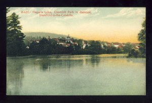 Stamford, New York/NY Postcard, Hagar's Lake, Churchill Park