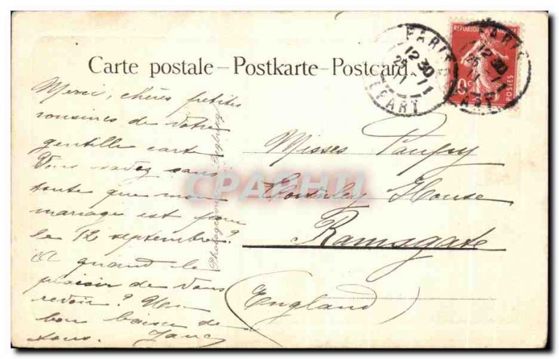 Old Postcard L & # 39Epave Pasquier Batea fishing