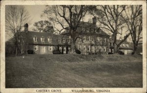 Williamsburg Virginia VA Carter's Grove Real Photo RPPC Vintage Postcard