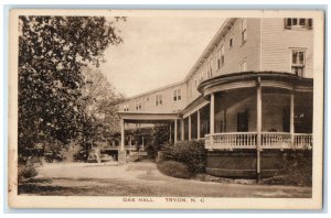 c1930's Oak Hall Building Car Tryon North Carolina NC Unposted Vintage Postcard