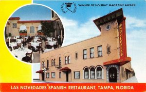 Tampa Florida 1950s Postcard Las Novedades Spanish Restaurant