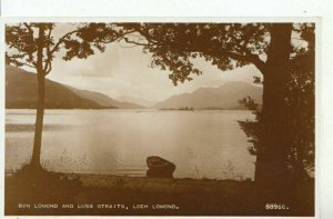 Scotland Postcard - Ben Lomond and Luss Straits - Loch Lomond - RP - Ref 10949A
