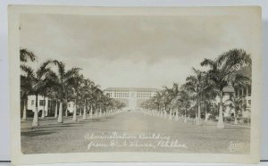 Panama Balboa Administration Building from the Club House RPPC Postcard L10