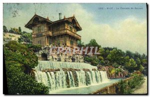 Old Postcard The Waterfall Nice Gairaut