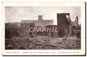 Postcard Old Telegraph Hill is Left Tower Of Justice In Center 1906 San Franc...